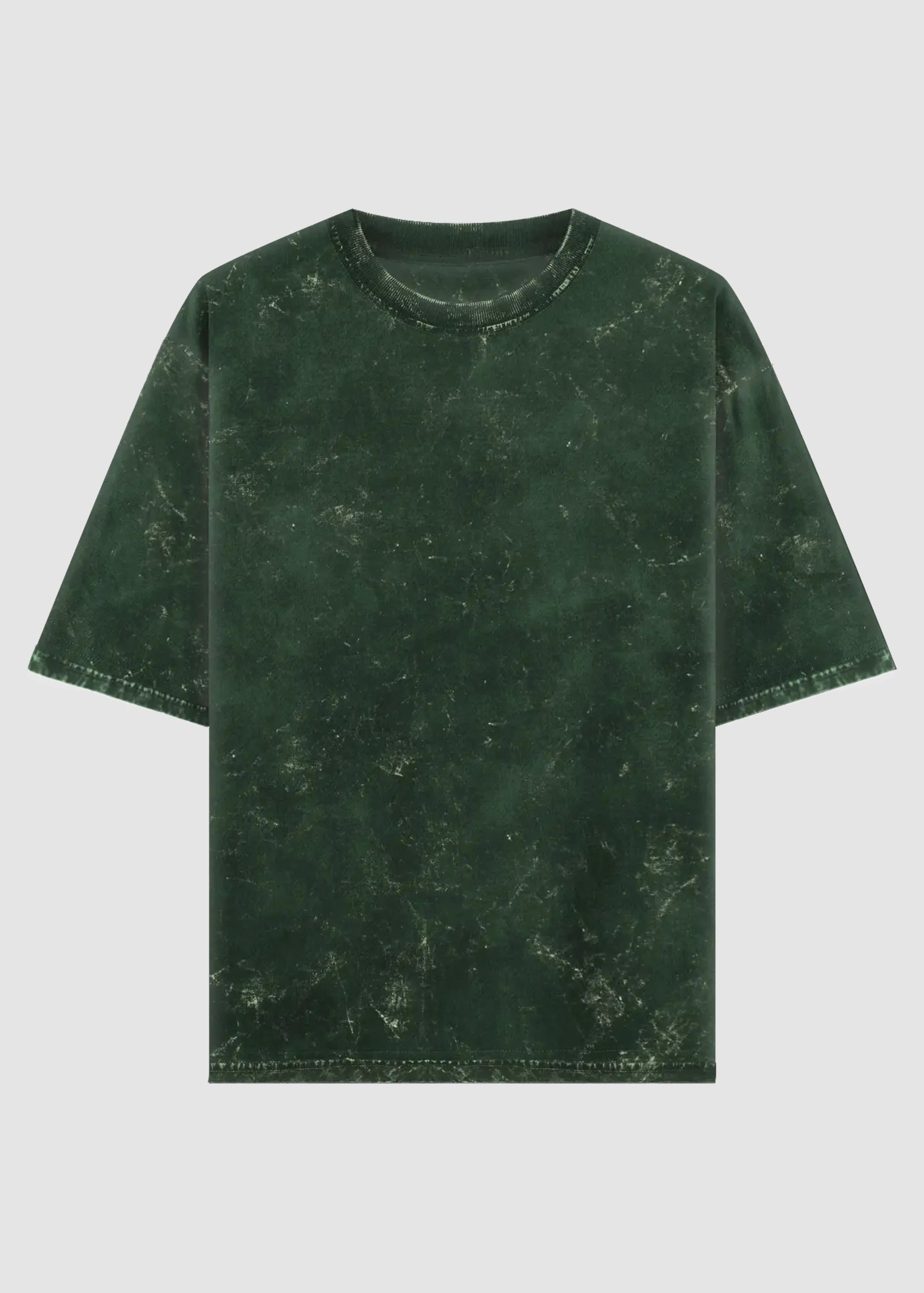 ACID WASHED CROP OVERSIZED TSHIRT