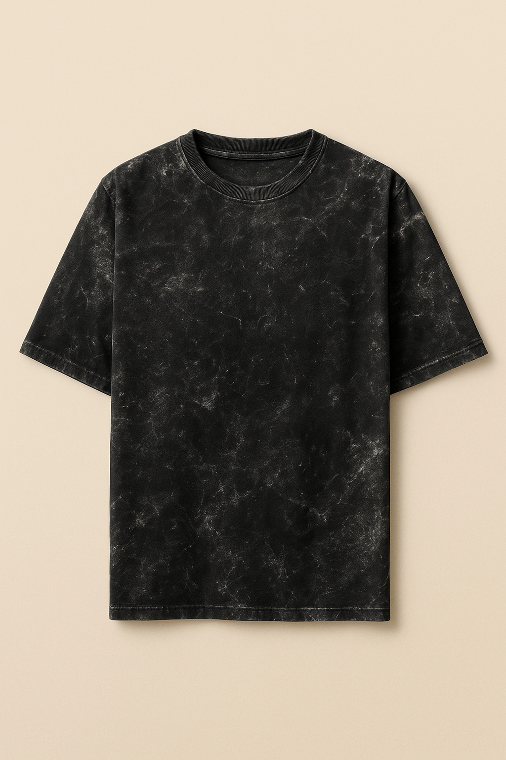 ACID WASHED CROP OVERSIZED TSHIRT