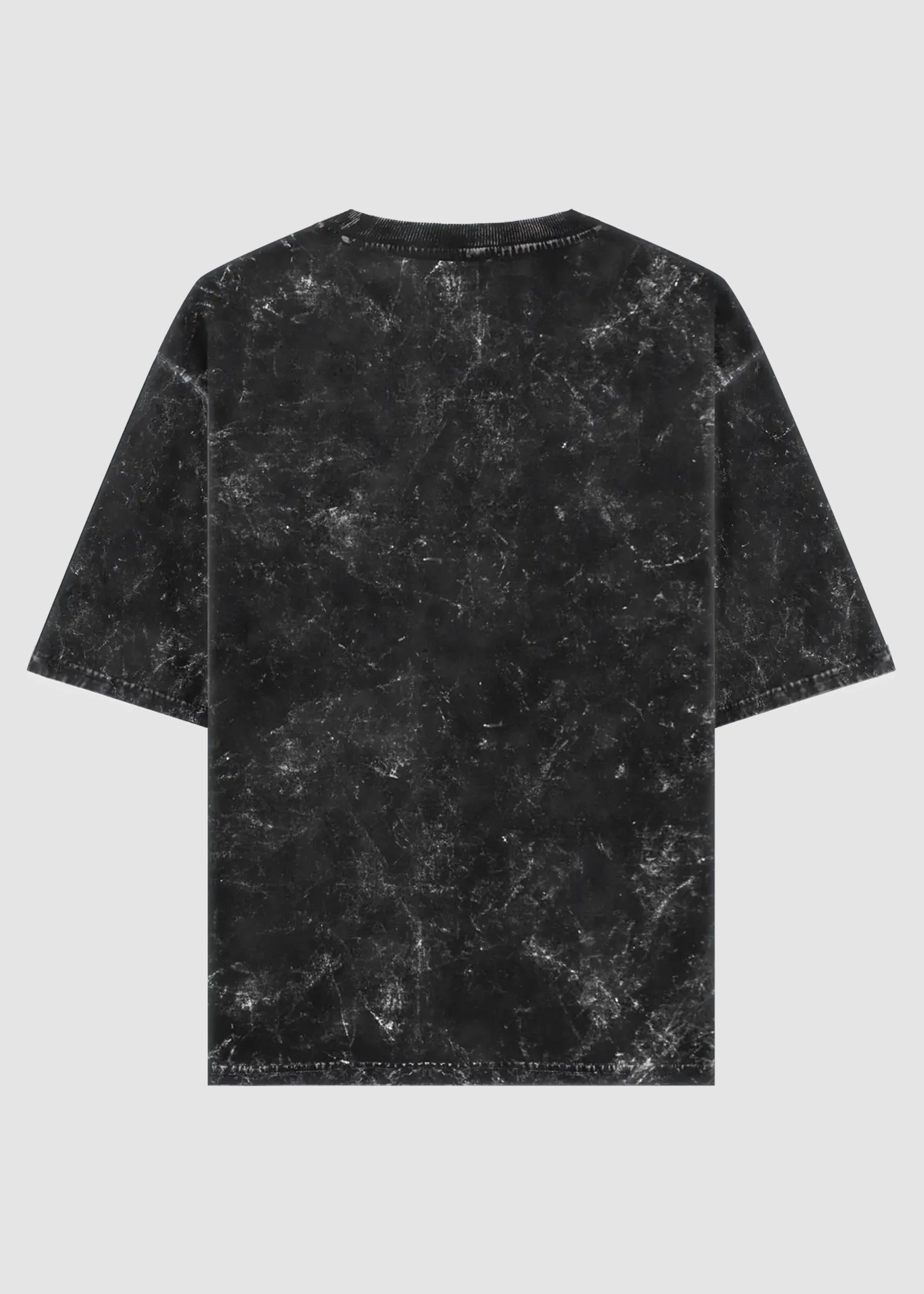 ACID WASHED CROP OVERSIZED TSHIRT
