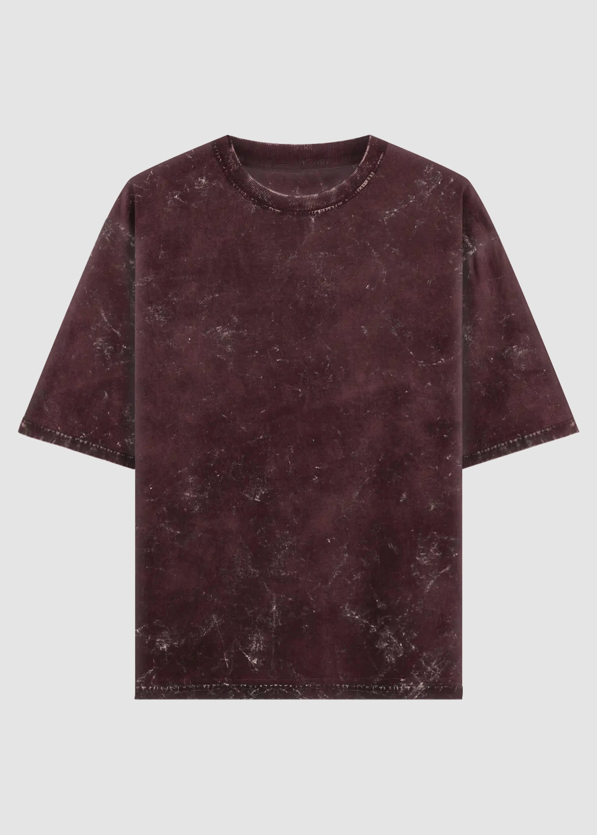 ACID WASHED CROP OVERSIZED TSHIRT