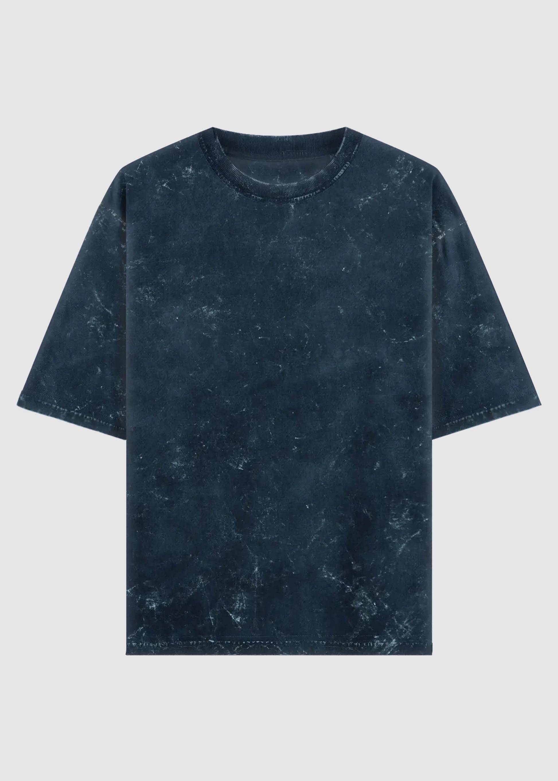 ACID WASHED CROP OVERSIZED TSHIRT